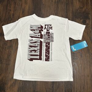 Gen2 Texas A&M Youth Large White Short Sleeve Tshirt NWT